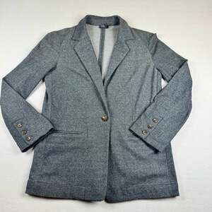 Faherty Women's Dream Flannel Double Knit Single Button Blazer Size S